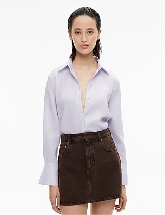 Linen Split Detail Shirt