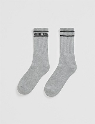 Australian Cotton Blend Country Road Sport Crew Sock