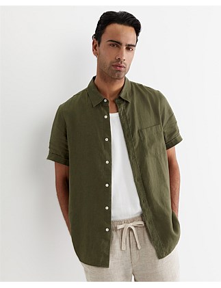 SHORT SLEEVE LINEN SHIRT