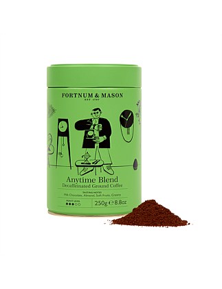 F&M Anytime Blend Decaffeinated Ground Coffee Tin 250g