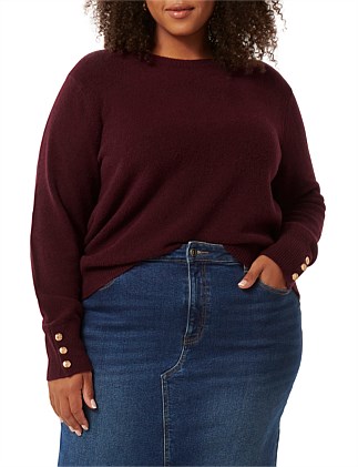 CAMILLE CURVE BRUSHED KNIT JUMPER