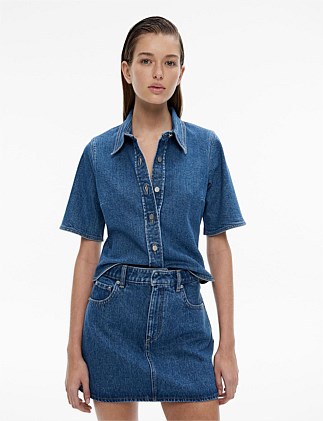 Denim Short Sleeve Shirt