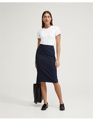 PEGGY WOOL STRETCH SUIT SKIRT