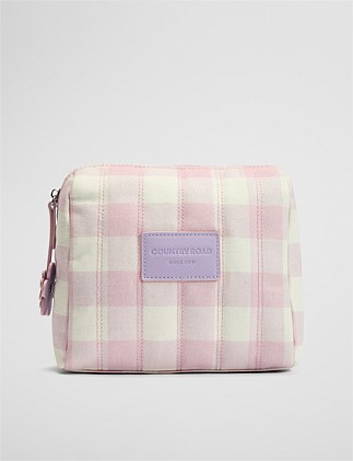 Gingham Cosmetic Case