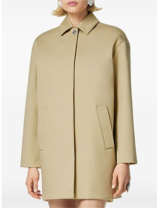 BONDED COTTON GABARDINE TRENCH COAT