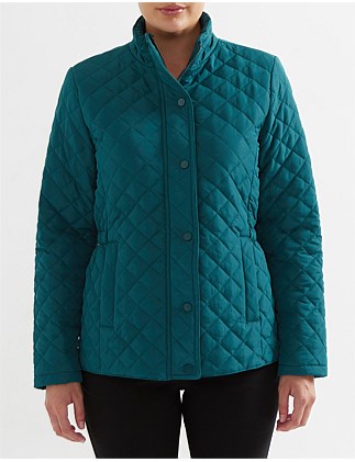 ZIP FRONT QUILTED JACKET