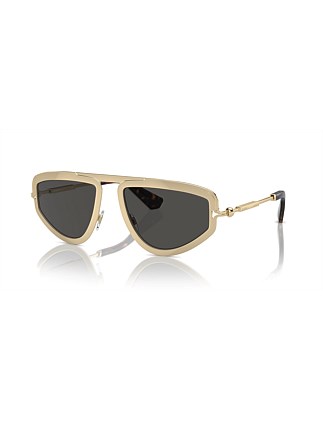 Irregular LIGHT GOLD Sunglasses