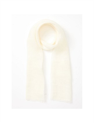 100% LINEN SOLID SCARF 180 X 55