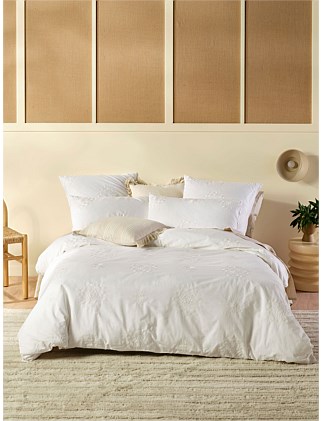 DB QUILT COVER SET AMORE WHITE