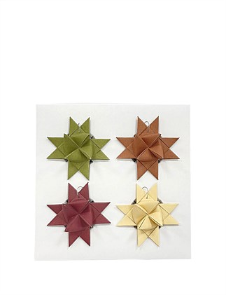 9CM PAPER STAR SHAPE BOX SET OF 4