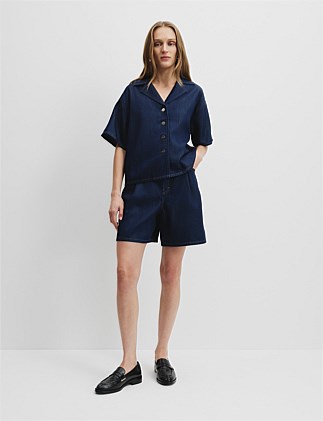 Soft Denim Short Sleeve Shirt