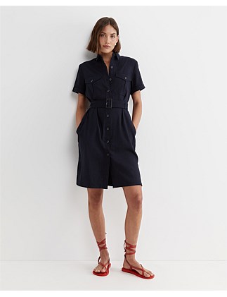 ROSA BELTED SHIRT DRESS