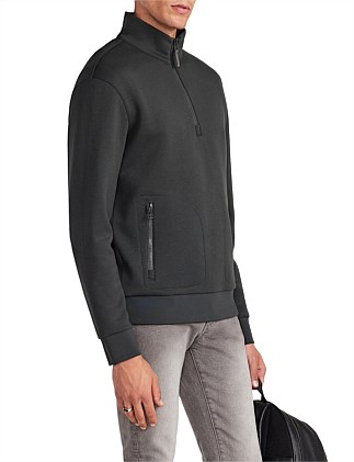 HALF ZIP SWEATSHIRT