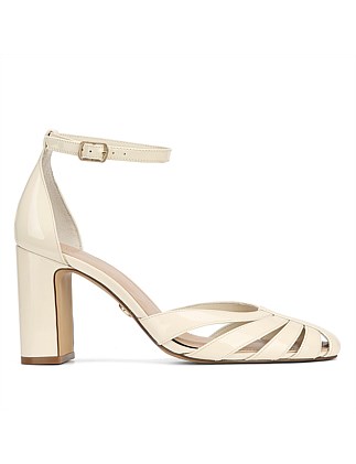 PHYLISS Vintage Ivory Patent Leather Heel