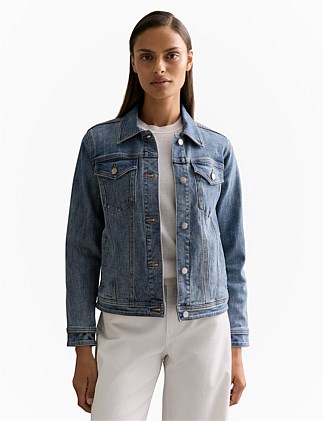 Australian Cotton Blend Classic Denim Jacket