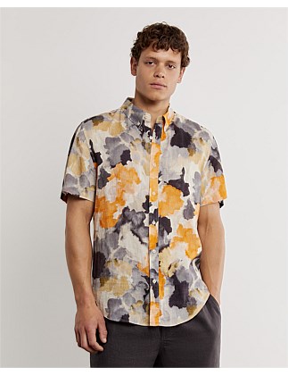 PALMER LINEN HYDRANGEA SHIRT