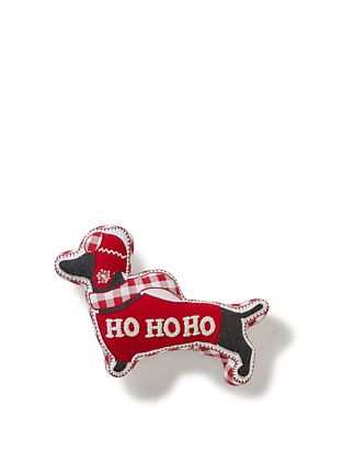 FESTIVE DACHSHUND CUSHION