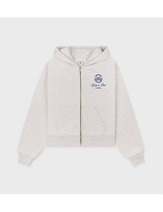 Vendome Resort Cropped Zip Hoodie