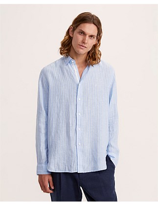 NOAH STRIPE LINEN SHIRT