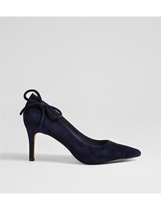 Badere Navy Suede Heels