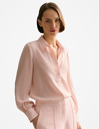 Silk Gather Detail Shirt