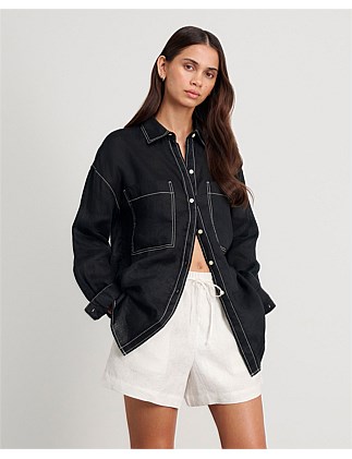 CINDY LINEN OVERSIZED SHIRT