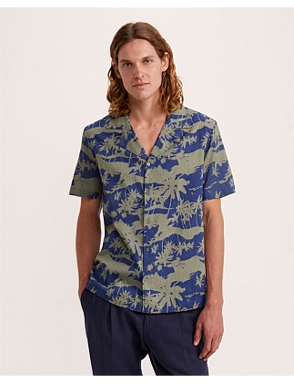 TENNANT SHORT SLEEVE RESORT PRINT SHIRT