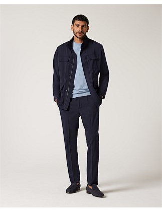 Slim Stretch Wool Blend Tailored Pant