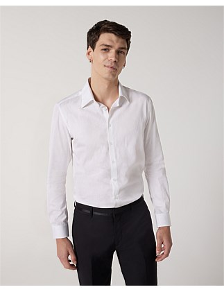 Regular Italian Jacquard Long Sleeve Shirt