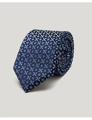 Silk Geo Jacquard Tie