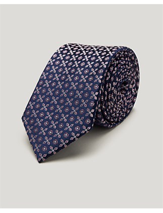 Silk Geo Jacquard Tie