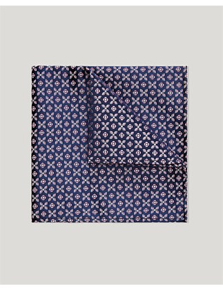 Silk Geo Jacquard Pocket Square