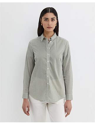 STRIPE LS LILY VOILE SHIRT