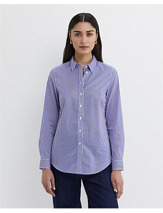 STRIPE LS LILY VOILE SHIRT