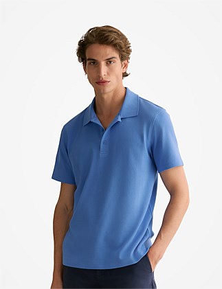 Cotton Textured Short Sleeve Polo