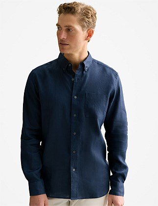 Regular Fit Classic Linen Shirt