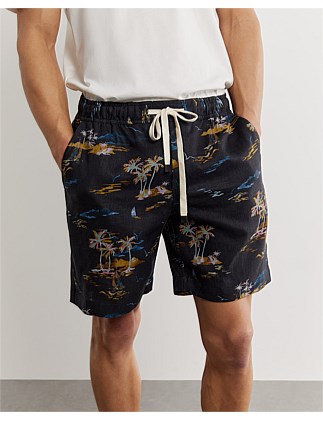 NOAH LINEN HAWAII SHORT