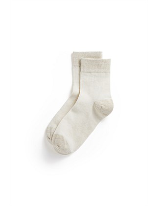 WIDE WELT 1/4 CREW SOCK