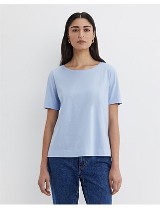 MERCERISED COTTON SS TEE