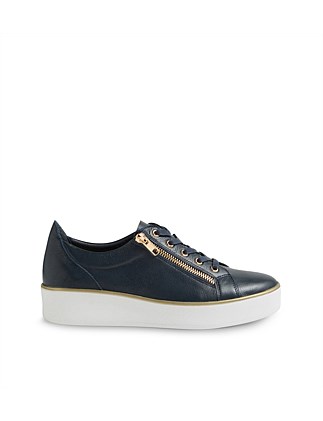 Zissy W Navy Leather Sneakers