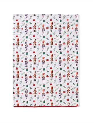 NUTCRACKER COTTON PRINTED KITCHEN TOWEL