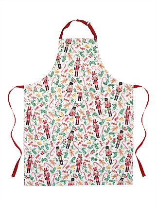 Nutcracker Holly & Noel Cotton Apron