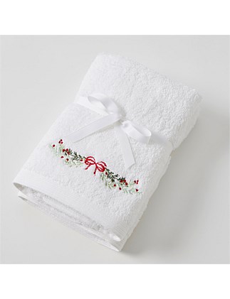 Christmas Garland Hand Towel Set of 2