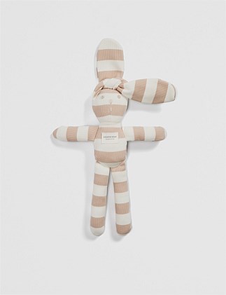 Organically Grown Cotton Rib Stripe Bunny