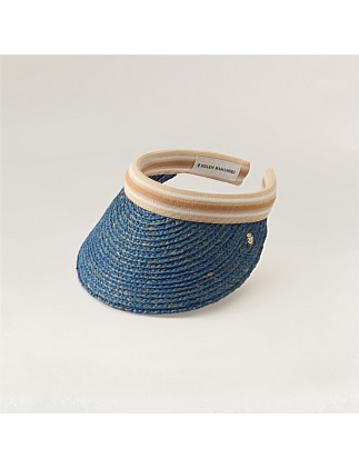 Iconic Raffia Braid Visor