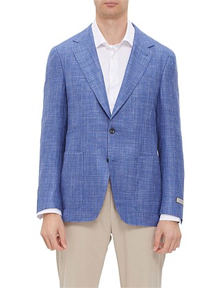 ULTRA LIGHT JACKET TEXTURED WOOL/SILK/LINEN