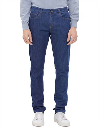 18 cm bottom width - SLIM TROUSER COMFORT SOFT TOUCH DENIM