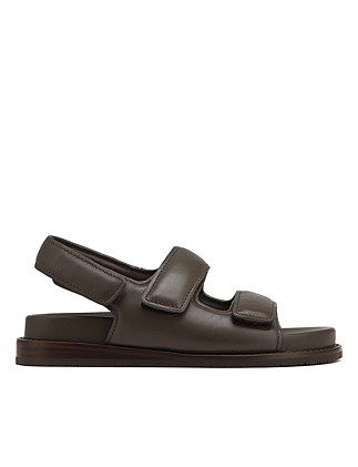 ALEXSANDRA Espresso Leather Sandal