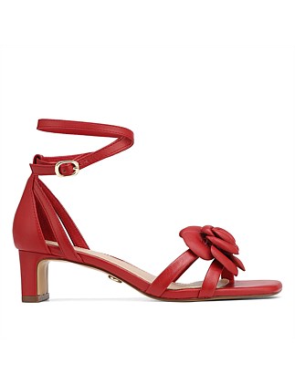 FLORIS Rouge Red Leather Kitten Heel