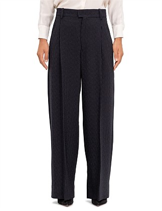 ROMINA STRIPED CREPE PANTS